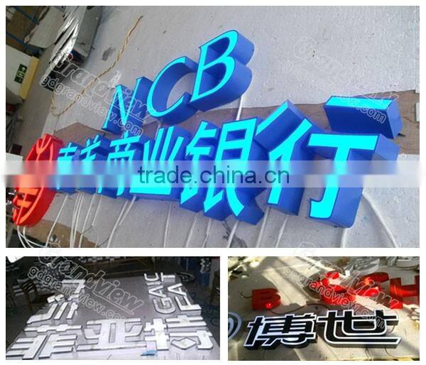 Acrylic illuminated channel letter signage led sign lights