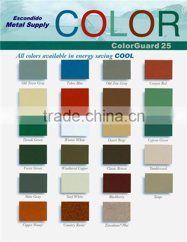 building construction materials prepainted color steel roof sheets