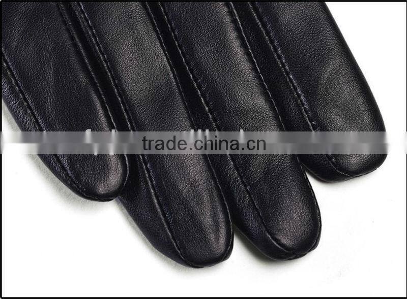 ladies warm fashion top goat leather dressing/dress gloves