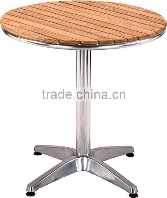 2016 classic design aluminum sets with wood slats for balcony relax