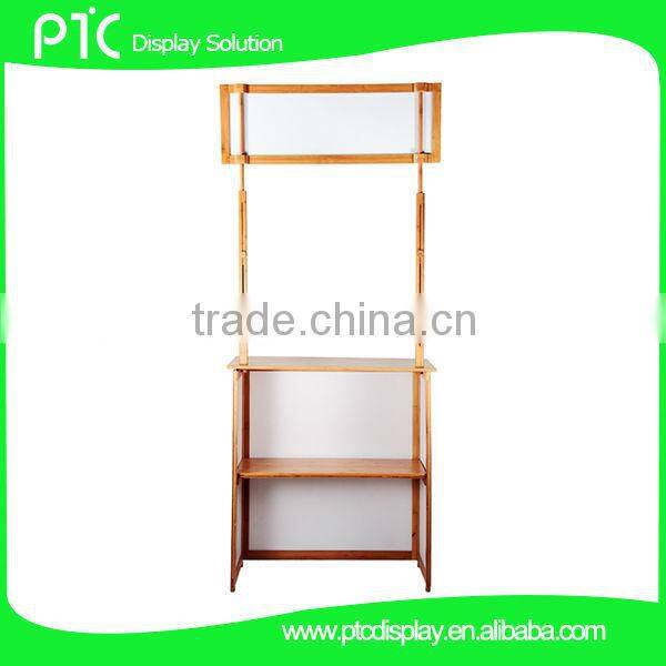 Bamboo exhibition counter