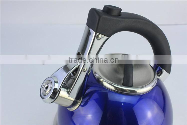 Colorful non-electric tea kettle stainless steel whistling kettle