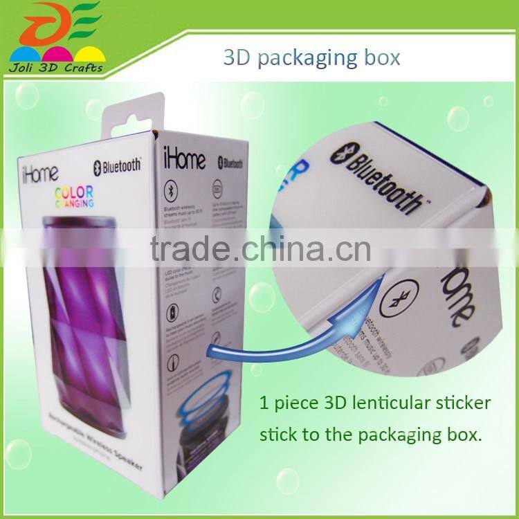 custom mold design display 3d animation PET lenticular luxury gift box packaging