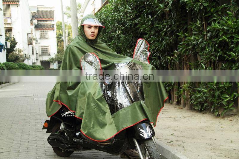 100% polyester or oxford single raincoat poncho military outdoor workplace bicycle motorcycle poncho