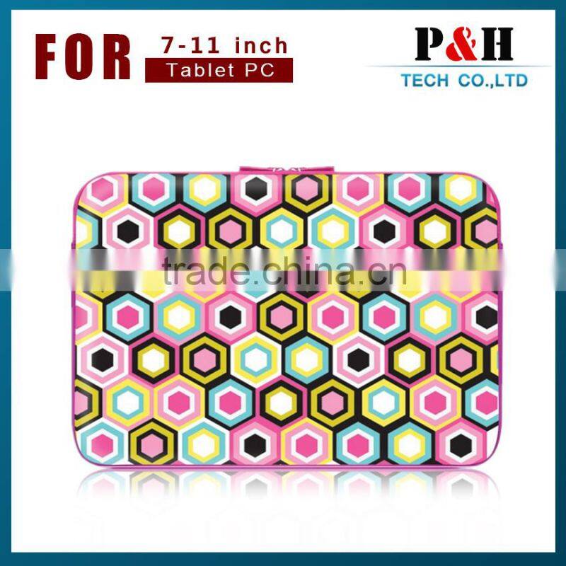 Heat sublimation printing neoprene laptop bag with custom printing