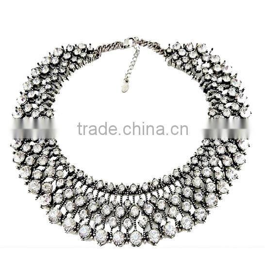 Newest crystal necklace,fashion korean jewelry necklace