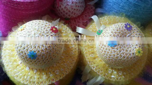 New product best quality children beach straw cap