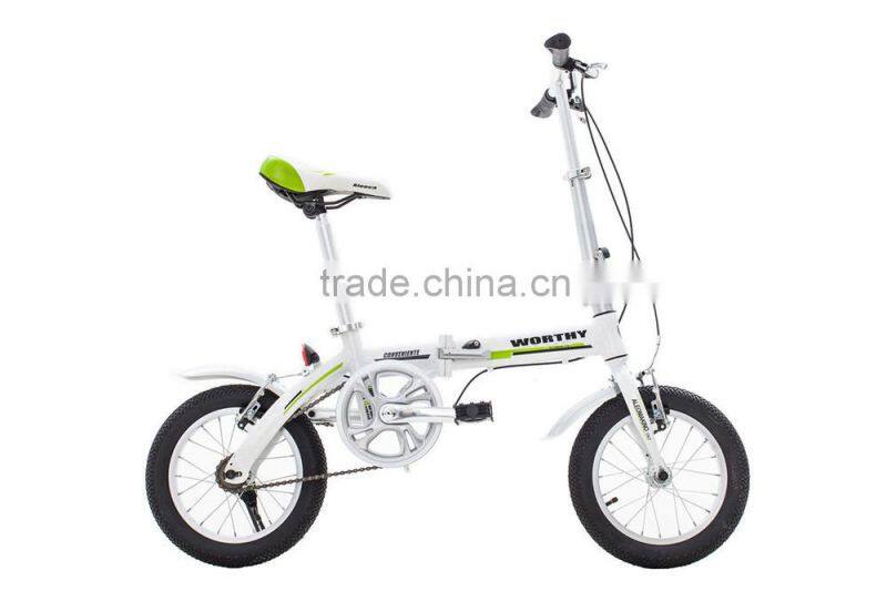 china one-second folding bike with lightweight steel frame sport bike for children