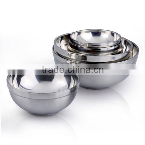 stainless steel salad bowl set