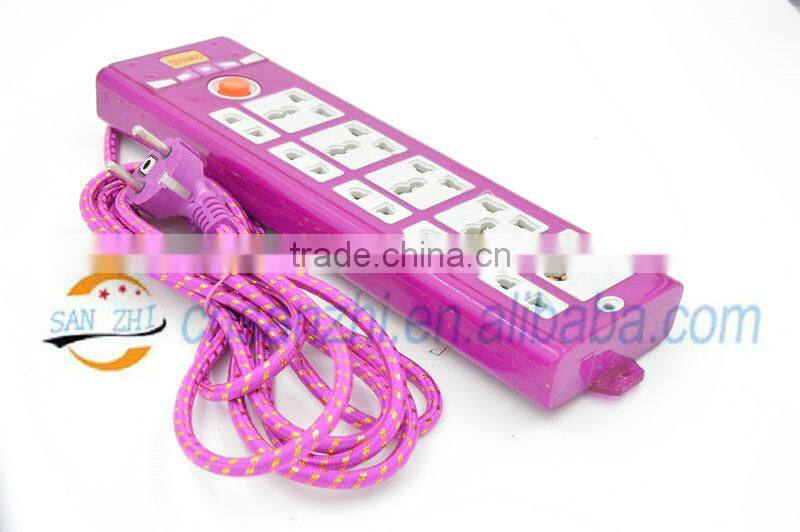 10 gang Surge Protector 10A 250V Outlet Power Strip EU Plug Sockets