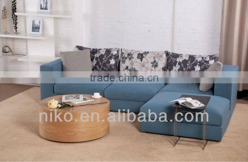 Raw wood Round End Table