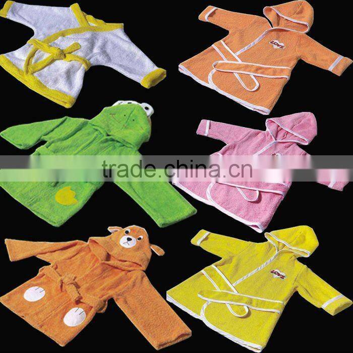 Children 100% Cotton Bathrobe, Sleepwear