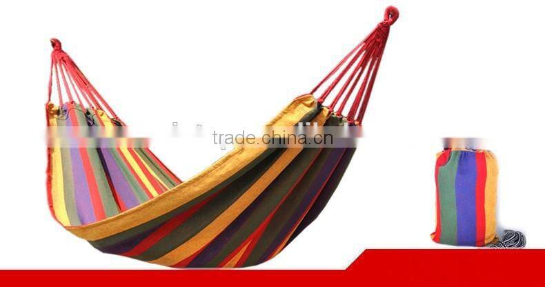 Portable Swing Hammock Outdoor Camping Travel Patio Yard Hanging Hammock Tree Straps Bed Canvas