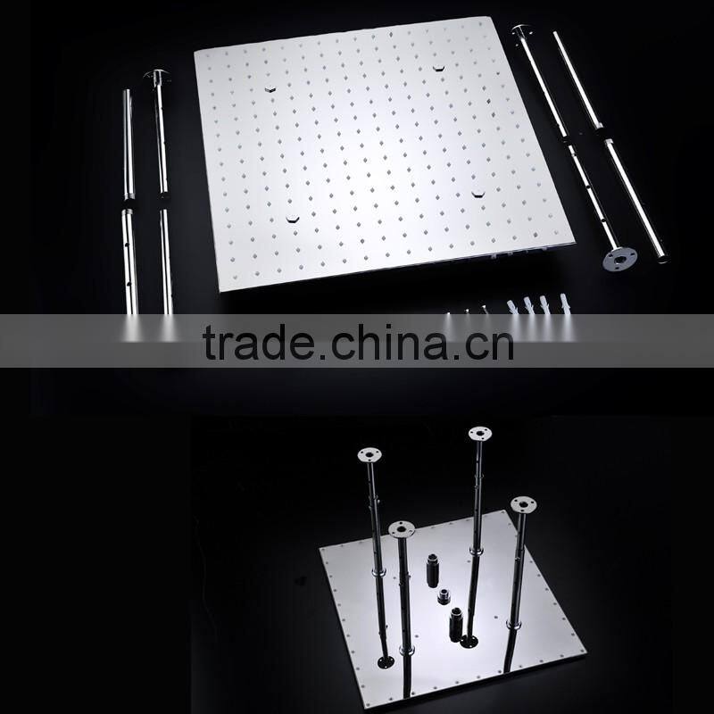 20 inch temperature conctrol led color rain spa shower head luxury bathroom accessories water screen shower bath