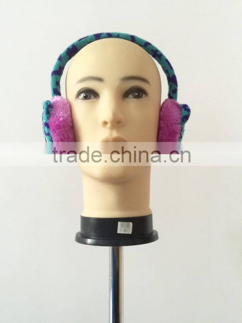 Fox / owl / Rabbit / Leopard Cartoon children knitted plush winter Warm children Telescopic earmuffs 2016 children accessories