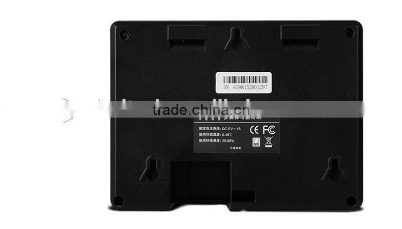 High quality free software linux system time recorder color screen TCP/IP Webserver rfid fingerprint time attendance machine