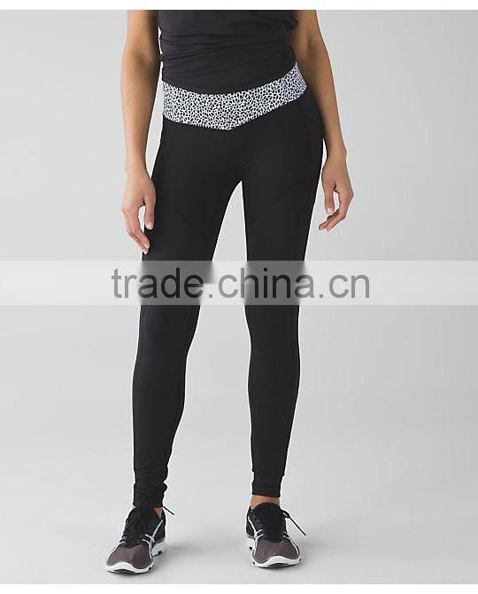 Custom fashion style breathable yoga pants for women in fitness sportswear hot in 2016