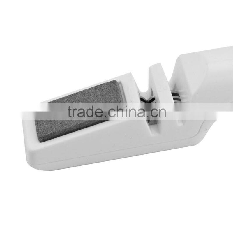 High Quality 2 Stages White Color Knife Sharpener For Straight and Serrated Knives