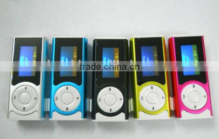2014 New gift Clip screen MP3 Player flash light mp3 player with screen,high quality mp3 player