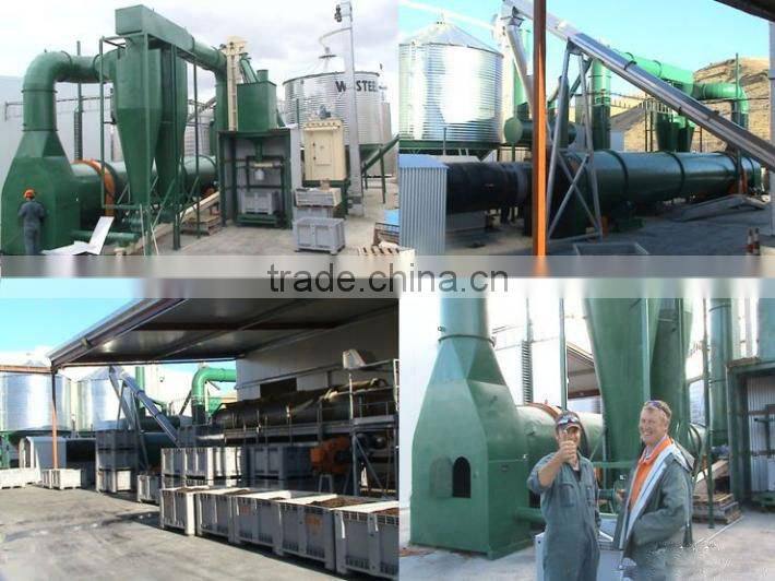 sugarcane bagasse/cane trash/bagbumme rotary dryer equipment roller drying plant