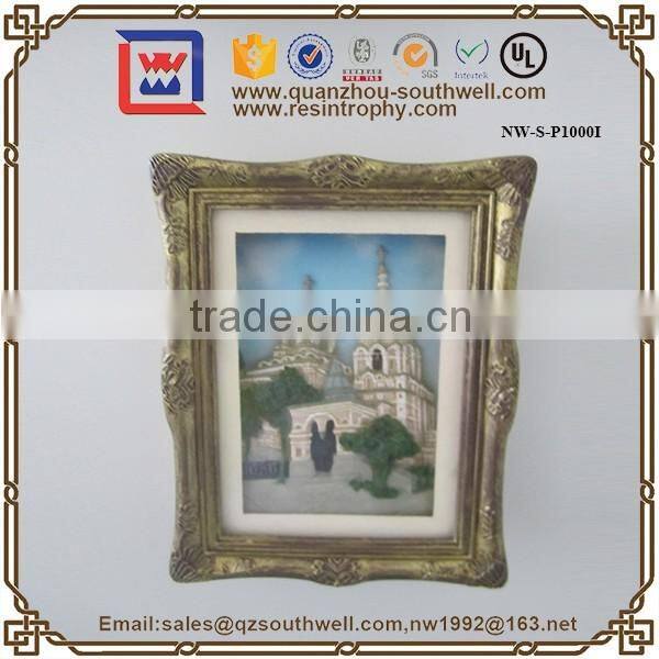 Polyresin Tourist Souvenir Plate 3D Custom Souvenir Plate Decorative
