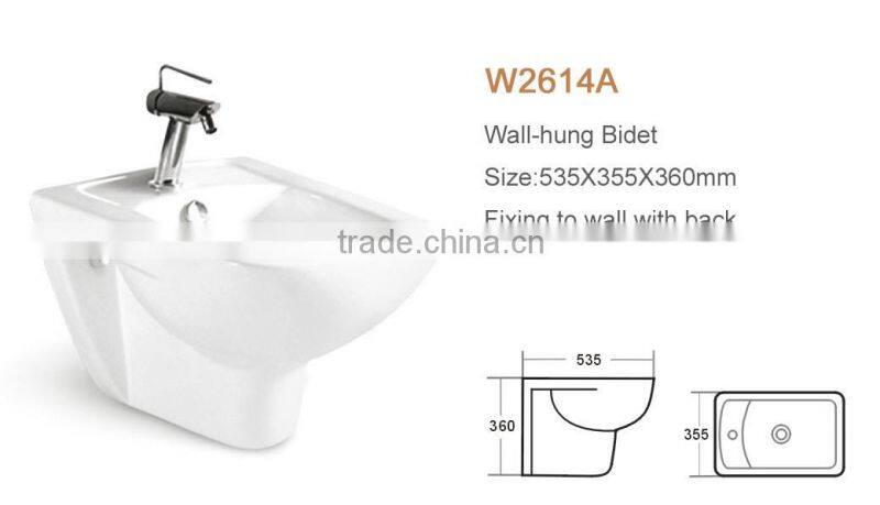 WDR square hand sanitary ceramic clean vagina Guangdong bidet seat