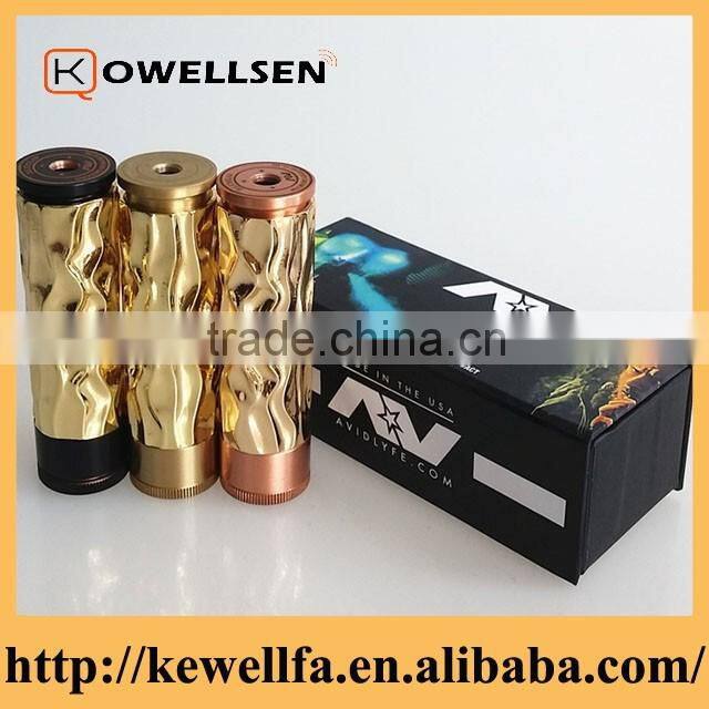 Top quality av mech mod AV able mod mechanical mod enpoxy resin +brass AV mod kit from Kowellsen