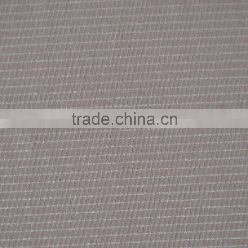Wholesale ultrafine 82% nylon 18% spandex striped fabric, ultrafine striped fabric for underwear