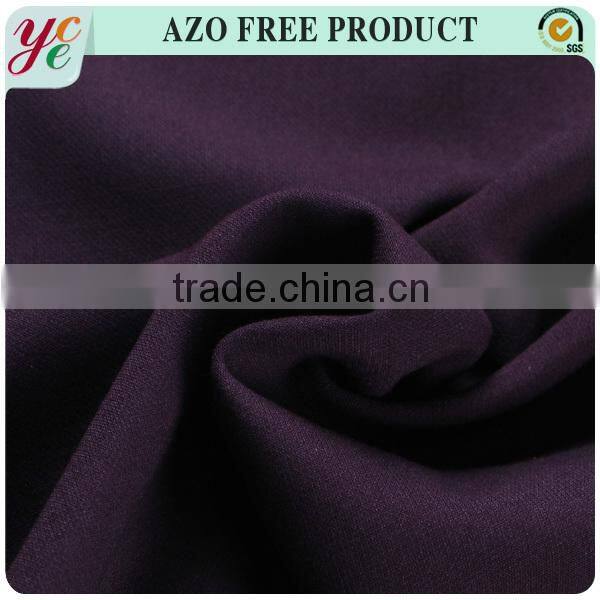Wholesale china supplier purple t/r dyed plain braided woven fabric