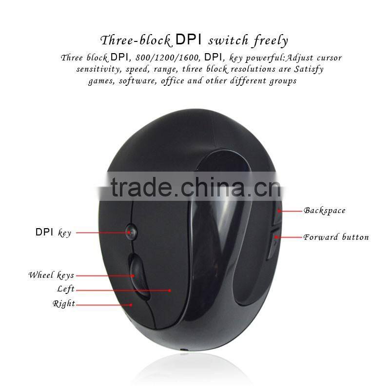 new style 3d optical wireless vertical mouse