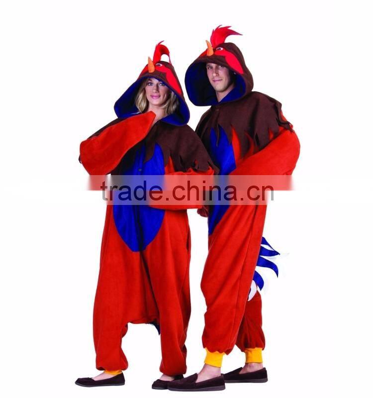 St amusement park cartoon character animal shape clown clothing cock rooster jumpsuits