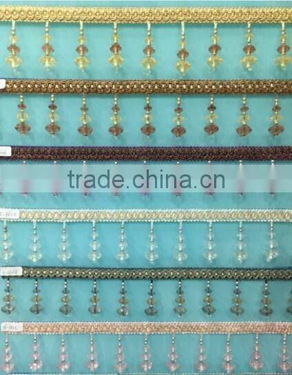 wholesaler decorative acrylic bead fringe