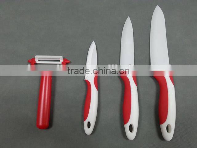 Healthy anti-bacterial Ceramic material White blade Knife Set 4"&6"