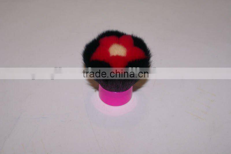 kabuki brush;synthetic hair kabuki brush;flower shape kabuki brush