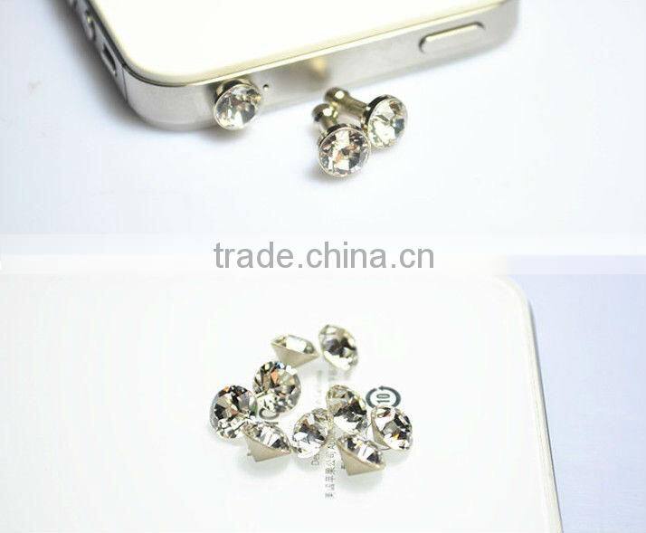 New Fashion Crystal Dust Plug For Mobile Phones