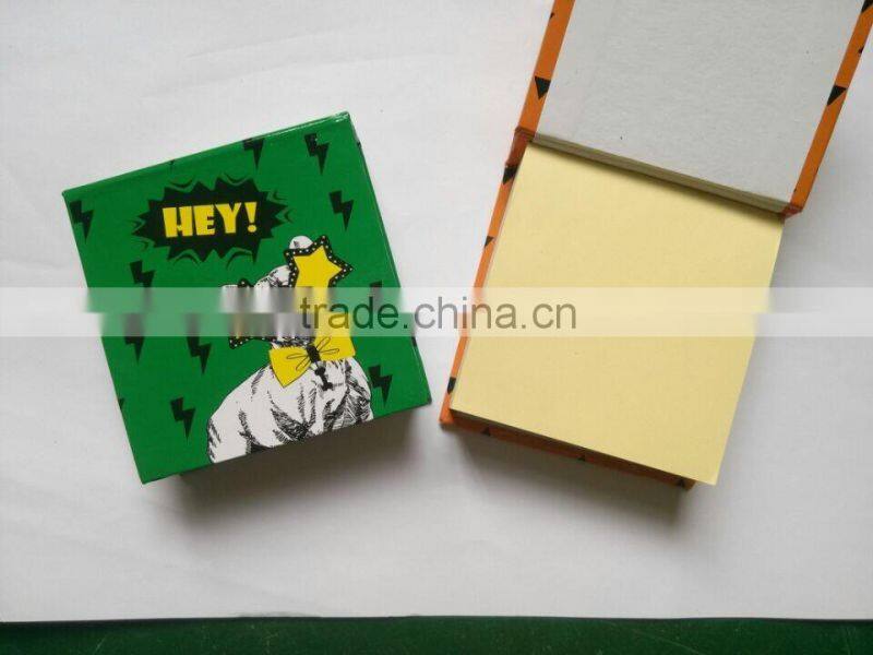 Hard cover memo pad wirh 4 color inner