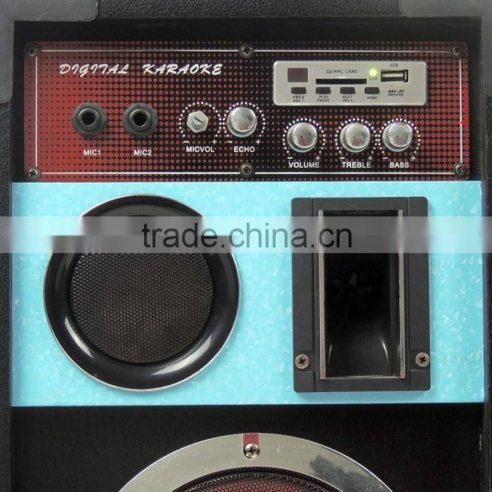 Hot sell 2.0 professional audio active stage speaker with USB speake