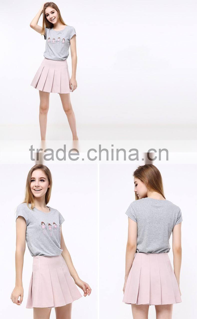 WHOLE WOMEN'S PINK SHORT SKIRTS,JOKER TIGHTS SKIRTS