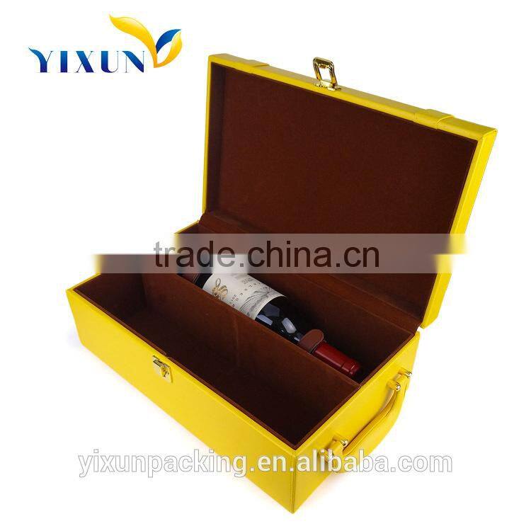 PU leather double wine box single wine cardboard wine box