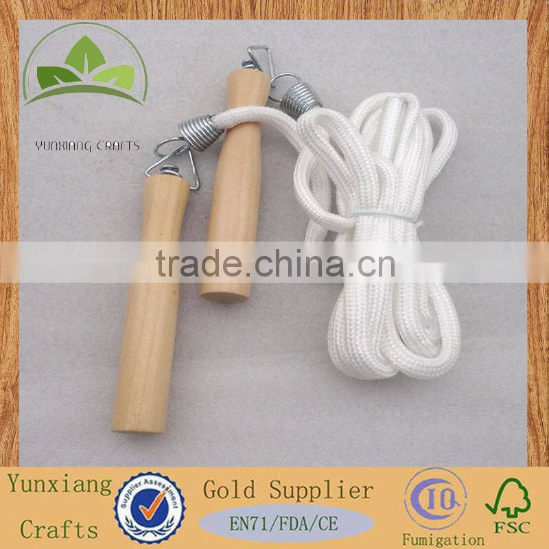 wooden jumping rope made of schima superba for Body Building&sports