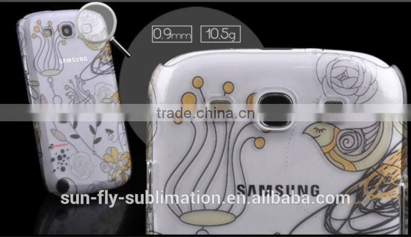 Sublimation transparent phone case for Samsung S3/S4/S5/NOTE2/NOTE3/sublimation polyglass cell phone case/customized clear case