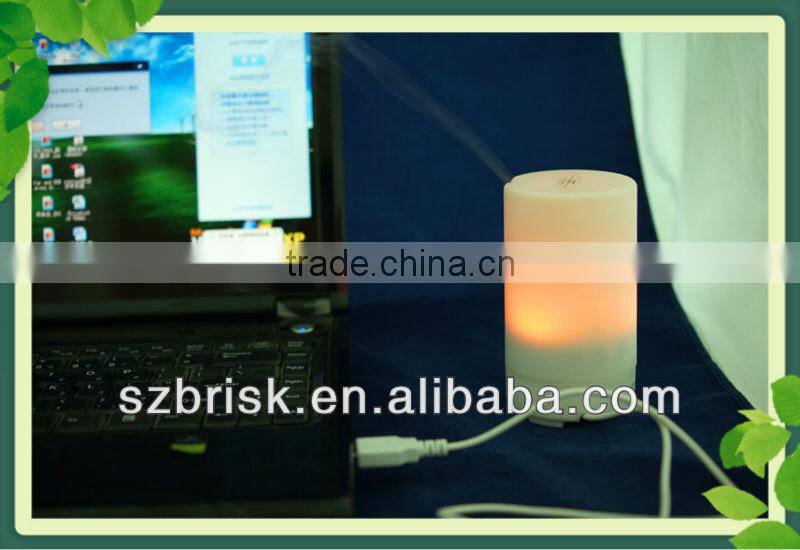 USB Air Humidifier Purifier Aroma Diffuser Vaporizer Freshener LED Light