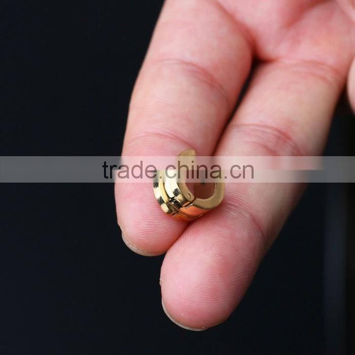 Gold Plated Stainless Steel Segment Cartilage Self Piercing Bulk Hoop Earrings