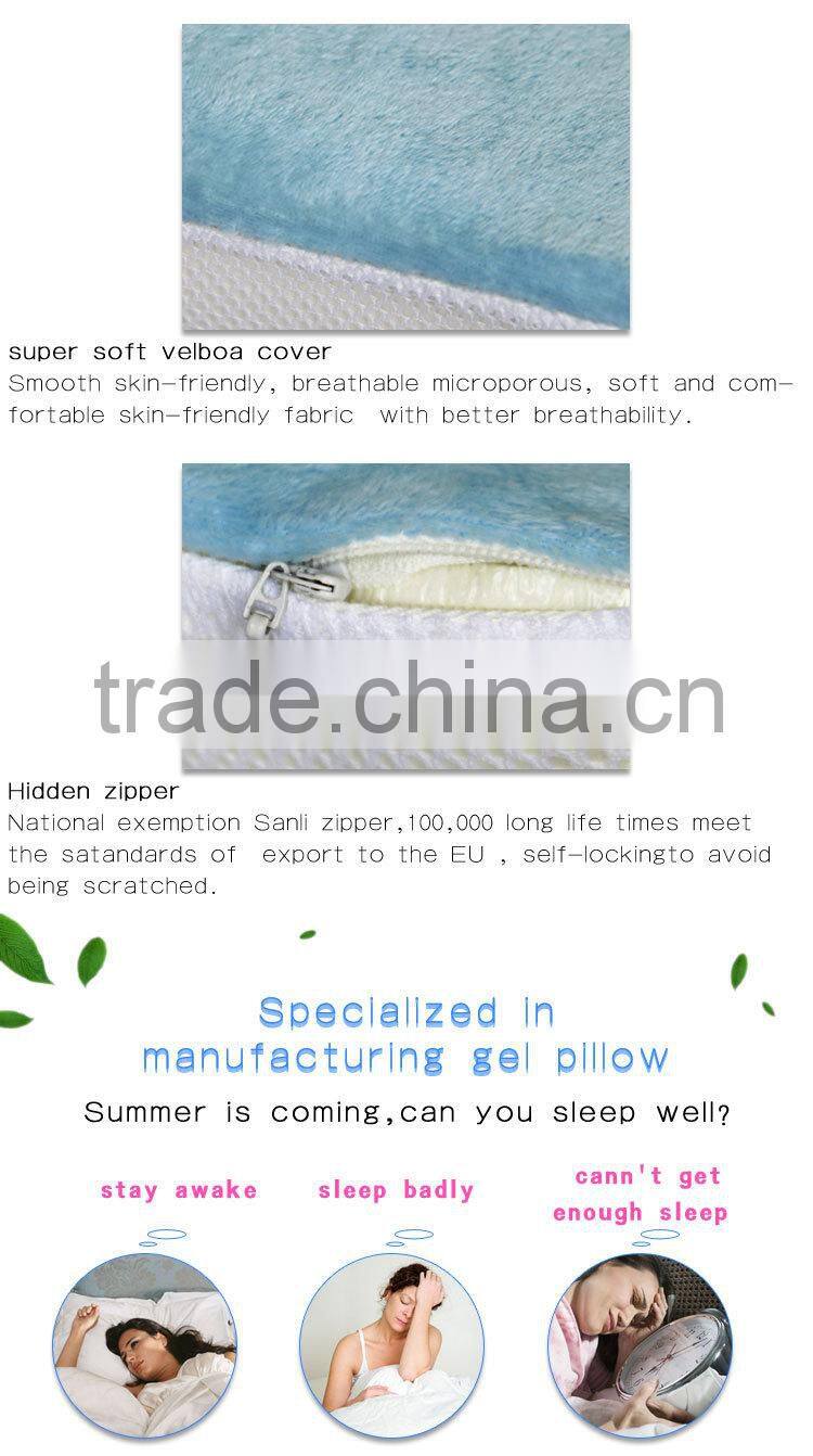 Memory Foam Pillow with Cooling Gel - #1 Most Comfortable Pillow on Alibaba With a Washable Pillow Case Firm Pillow
