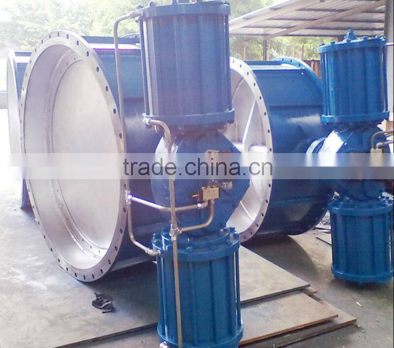 air actuated butterfly valve