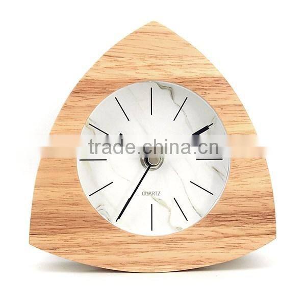 2016 Beech wood new style triangle wooden stand clock (TC20)