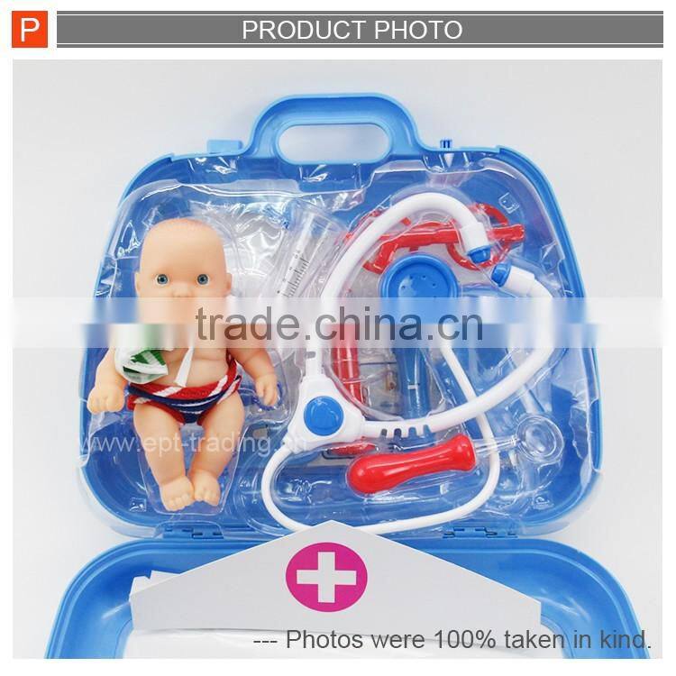 Educational pretend kids doctor toy play medical toys with sound