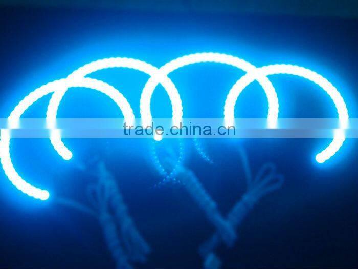 E46 Non-projector 131mm 145mm RGB LED Angel Eyes Halo Ring,Color changing Angel Eyes for BMW