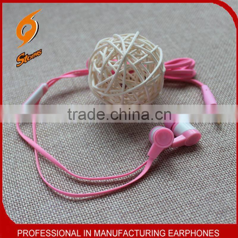 Earphones For Mobile,Colorful Earphones ,Flat Cable Earphone.