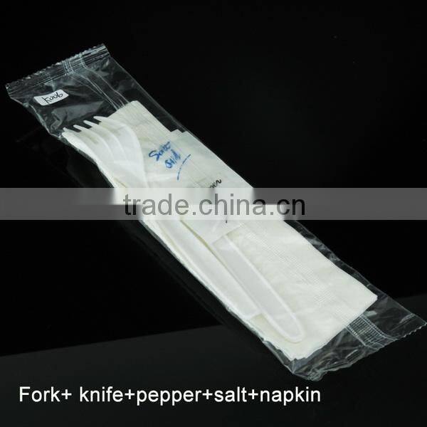 3 in 1 disposable restaurant spoon fork knife sets